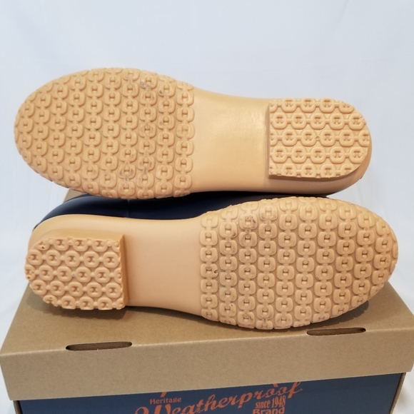 Weatherproof Adam Duck Boots Tan Navy 11M - Picture 9 of 16